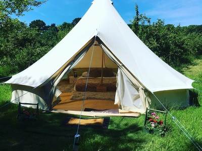 Traditional Bell Tent Glamping at The Apple Farm